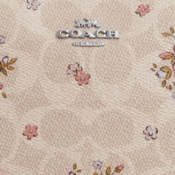 ❤️ Coach Nolita 19 In Signature Canvas With Floral Print - Picture 5 of 13